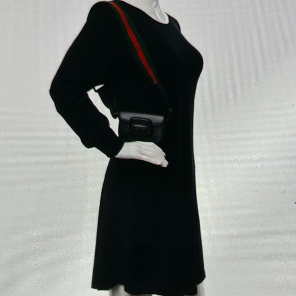 Gucci Azalea Calfsk Web Monochrome Horsebit 1955 wallet - Picture 3 of 13